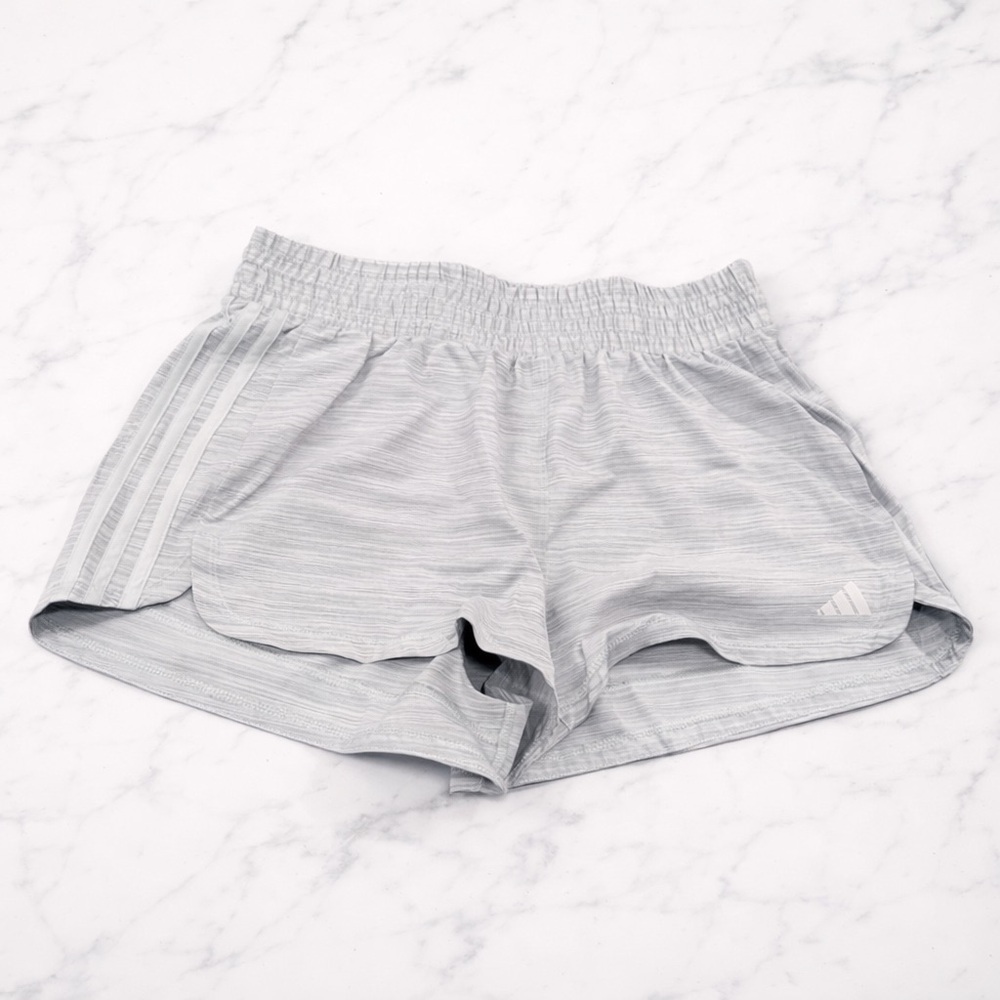 Adidas Pacer Shorts NWT Size L 3” Inseam Gray Athletic Running